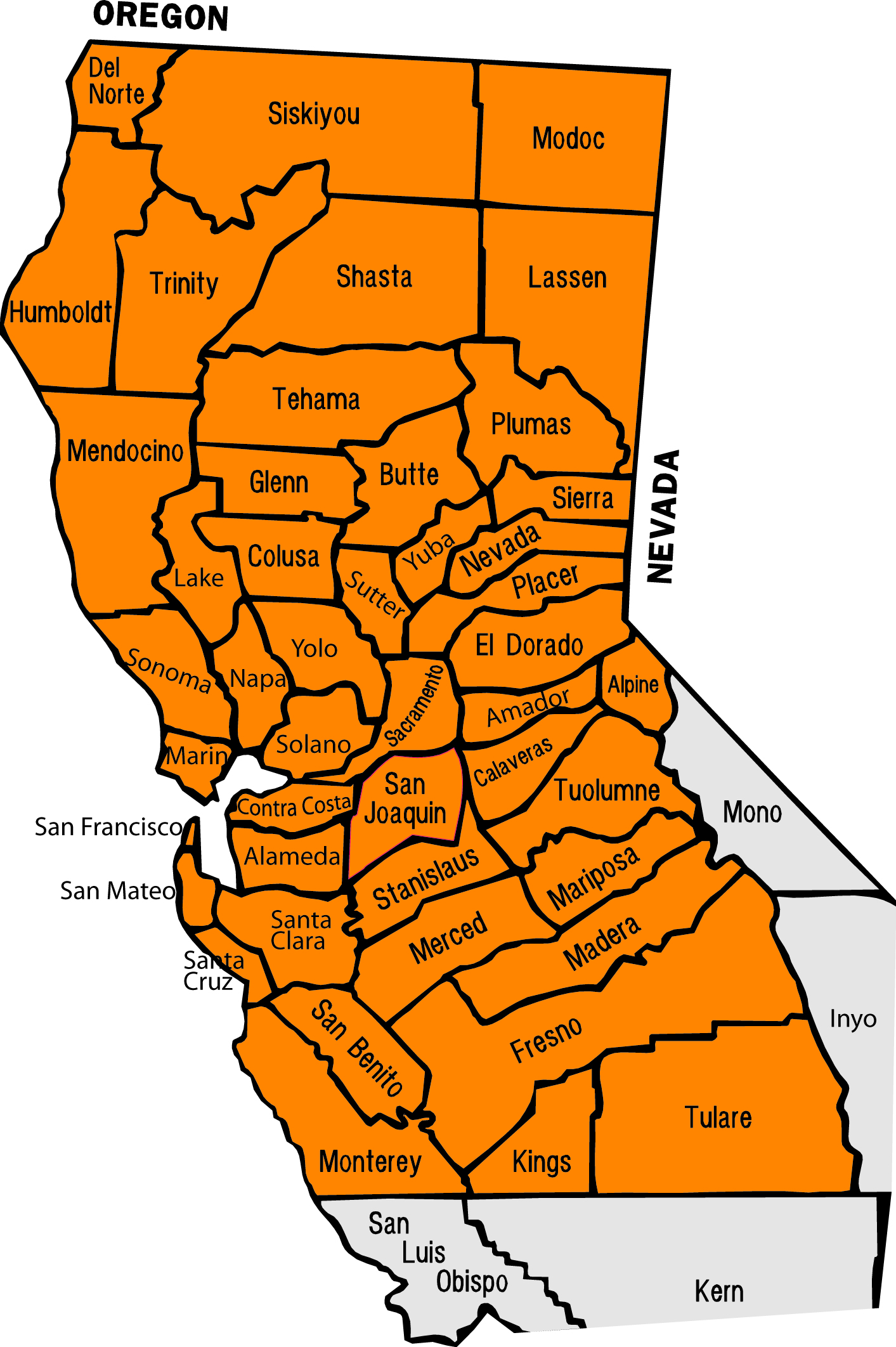 Map California North Topographic Map Of Usa With States