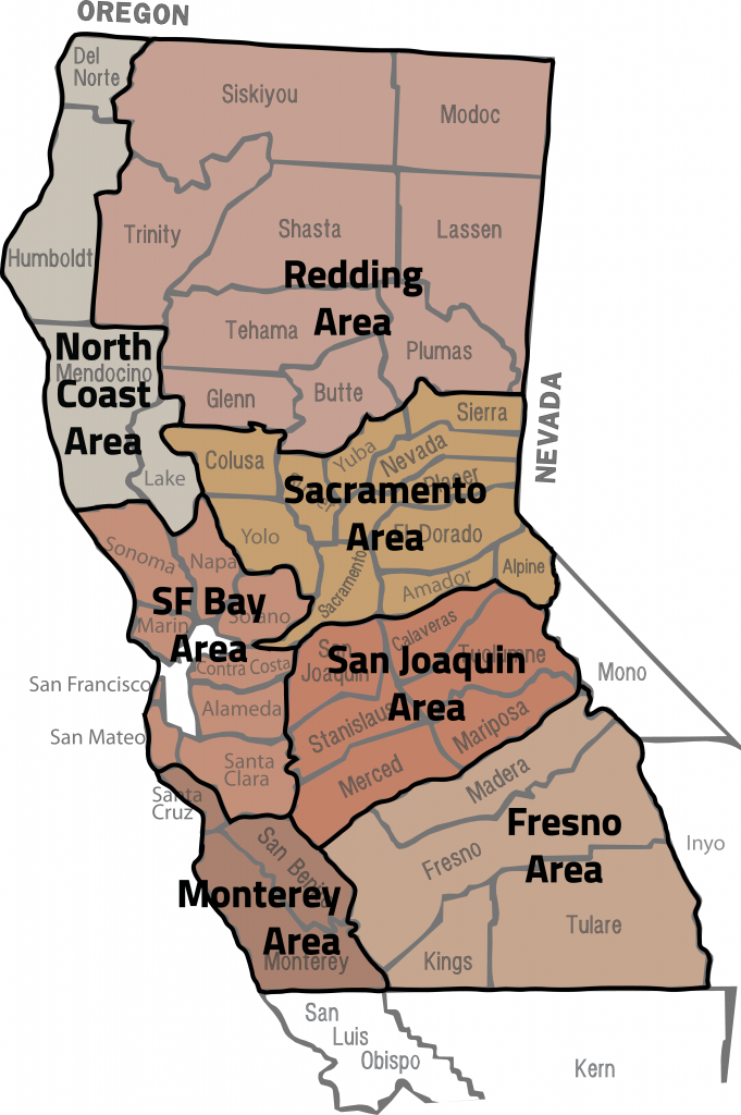 Northern CA Work Location Map LECET Southwest