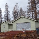 A nearly rebuilt property in Cobb Mountain.